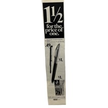 Sheaffer Pens Print Ad 1968 Vintage Good Ball Point 1 1/2 for the Price ... - £12.60 GBP
