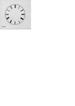 2-1/4&quot; Diameter Clock Dial Face Cardstock ROMAN &amp; ARABIC - £3.32 GBP