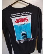 JAWS Classic Film Anniversary Tribute Small 100% Cotton Long Sleeve T-Sh... - $10.99 CAD