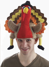 Deluxe Turkey Time Turkey Pilgrim Hat Thanksgiving Adult Costume Accessory - £11.81 GBP