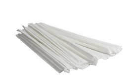 Concession Essentials Plastic Straws Wrapped 1000, Ceclear7.75Wrapped-10... - $31.96