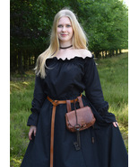 Elegant Off-Shoulder Medieval Blouse in Black – LARP &amp; Festival Style - $39.99