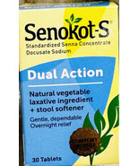 Senokot-s Natural Vegetable Laxative Ingredient 30 Count Tablets - €10,08 EUR
