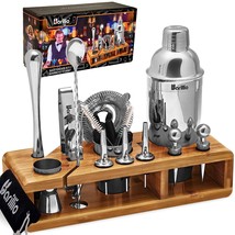 Elite Mixology Bartender Kit Cocktail Shaker Set By : Drink Mixer Set Wi... - $67.99
