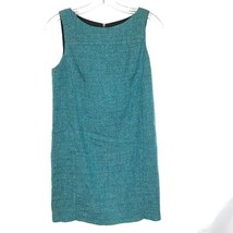 Womens Size 2 Rag &amp; Bone Teal Blue Wool Tweed Sleeve Mini Dress - £34.20 GBP