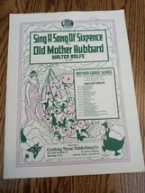 Sing A Song Of Sixpence And Old Mother Hubbard Sheet Music - £14.93 GBP