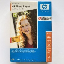 HP Premium Inkjet Glossy Photo Paper 100 Sheets 4X6 Q1990A Perf Tab 2006... - £10.18 GBP