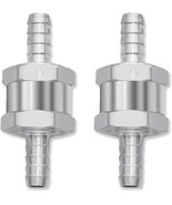 2PCS 3/8&quot;&quot; 8mm Non Return One Way Fuel Line Check Valve, Aluminium Alloy... - $11.99