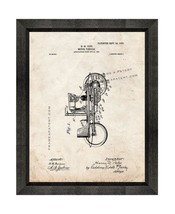 Motor Vehicle Patent Print Old Look with Beveled Wood Frame - $24.95+