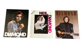 Neil Diamond Concert Tour Programs 1984, 1986/87, 1988/89 Vintage Lot 3 - £14.82 GBP