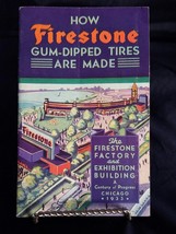 1933 Chicago Worlds Fair Century of Progress Firestone Gum Dipped Tires ... - $30.39