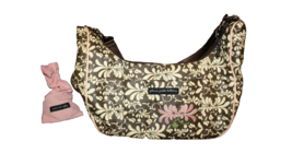Petunia Pickle Bottom Brown Floral Touring Hobo Baby Diaper Bag &amp; Access... - £14.14 GBP