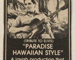 Vintage Elvis Presley Paradise Hawaiian Style Movie Ad WCCO Tv 4 Suzanna... - $12.86