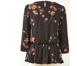 Women&#39;s Cocktail Work Day Night Black Floral Print Tunic blouse top plus 3X new - $39.59