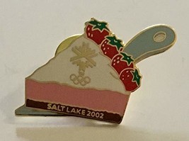 2002 Salt Lake City Winter Olympics Strawberry Cream Pie Pin - £22.14 GBP