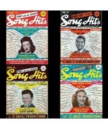 Song Hits Lyric Magazines Lot of 4 1946 - 52 48 Frank Sinatra Deanna Durbin - £10.37 GBP
