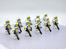 Star Wars 327th Star Corps Jet Trooper Jetpack Clone Troopers 10pcs Minifigures - £16.20 GBP
