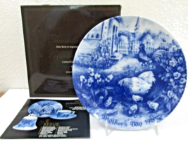 Vintage Berlin Design 1986 Chicken Family Mother&#39;s Day Collector Plate a... - $10.89
