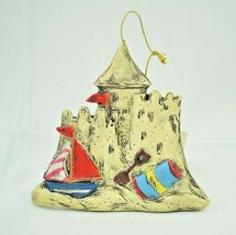 Sand Castle Day at the Beach Theme Christmas Ornament #5835061 2008 (New) - £11.11 GBP