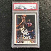 1997-98 Topps Basketball #107 Charles Oakley Signed Card AUTO PSA Slabbed Knicks - £63.94 GBP