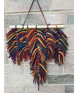 Macrame Boho Yarn Feather Wall Hanging | Boho Wall Decor | Yarn Decor | - €28,57 EUR