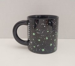 Starbucks Halloween 2022 Black Night Sky Glow in the Dark Stars 12oz Coffee Mug - £27.17 GBP