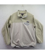 Patagonia Sweatshirt Womens Size XL Synchilla Snap Fleece Pullover Beige... - £27.48 GBP