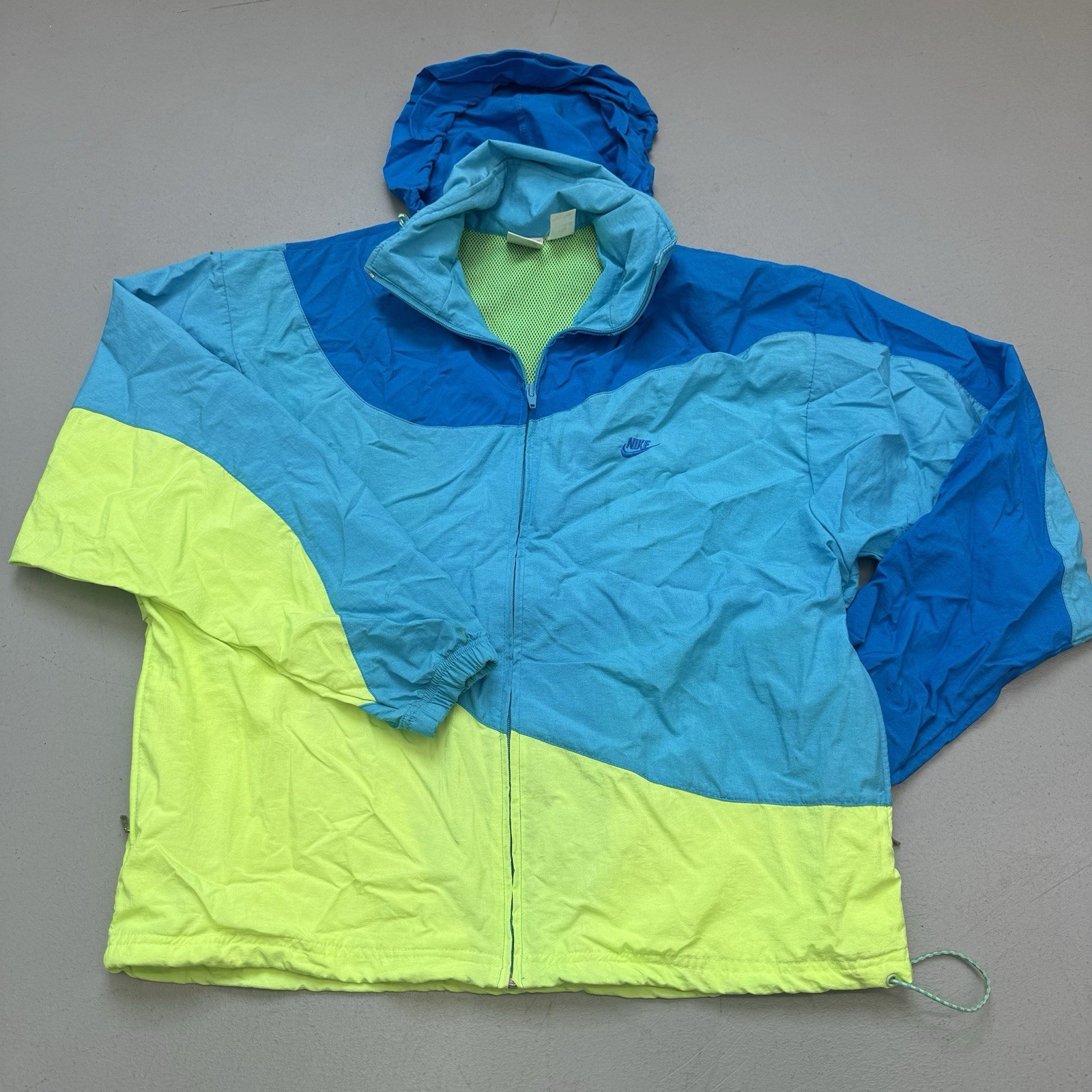 Vintage 80s 90s Nike Urban Jungle Colorblock Style Windbreaker Jacket Sz... - $29.69