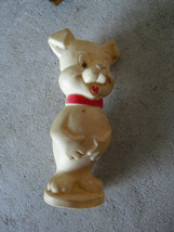 Vintage Vinyl Piggy Pig Squeeky Toy 4 1/4&quot; Tall - £12.59 GBP