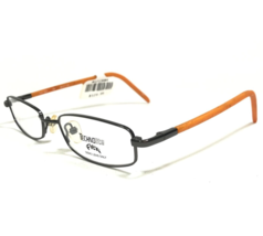 Technolite Flex Kids Eyeglasses Frames TLF1008 GM Gunmetal Gray Orange 48-17-130 - £37.20 GBP