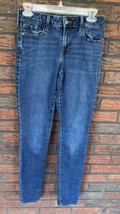 Old Navy Rockstar Pop Icon Skinny Jeans 4 Long Blue Stretch Pants Denim ... - $17.10