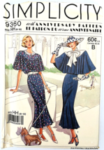 Simplicity Sewing Pattern 9360 Women&#39;s Retro &#39;20s-&#39;30s Town Dress Size HH (6-12) - £6.89 GBP