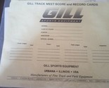 Gill Track Meet Rillen Und Record Karten - $29.35