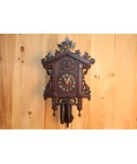 Antique Bahnhausle Railway Style Cuckoo Clock ~ American Cuckoo Clock Co... - £366.55 GBP