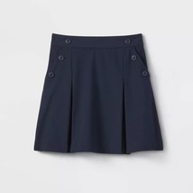 New Cat &amp; Jack Girls Navy Blue School Uniform Pleated Skirt Skort - $15.73