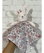 Little Nutmeg bunny Baby Lovey Security Minky rabbit plush 12”floral Pink - £17.62 GBP