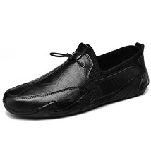 Hot Sale Men&#39;s Shoes Outdoor Breathable Men&#39;s Casual Shoes Brand Men Loafers Lea - £42.99 GBP