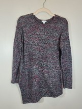 Pure J Jill Wool/Cashmere/Cotton Asymmetric Sweater S Dropped Shoulder S... - £12.75 GBP