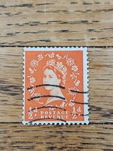 Great Britain Stamp Queen Elizabeth II 1/2d Used Wave Cancel 317 - $0.99