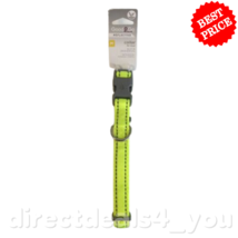 Good2Go Reflective Adjustable Padded Dog Collar M 14-20 in. Yellow - £12.65 GBP
