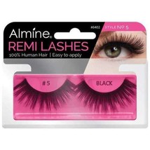 Almine 100% Remi Human Hair Eyelashes - Lightweight - Easy Application - *#5* - £1.96 GBP