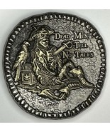 “Dead Men Tell No Tales” Pirate Challenge Coin, 1.75”, New Two Tone Vers... - $460.41 MXN