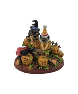 Danbury Pumpkin Patch Pugs Halloween Pug Pups in Costumes Lighted Figurine - $267.29