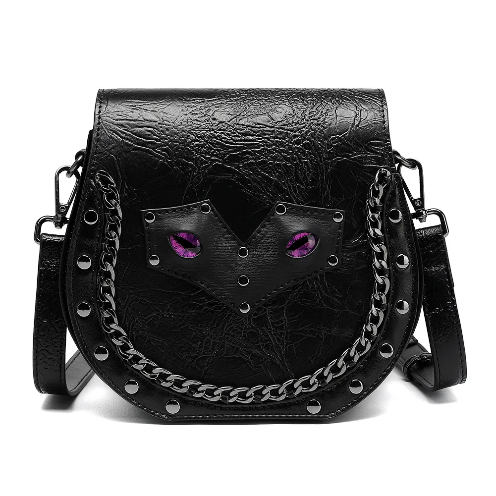 Retro Gothic Women&#39;s Single Shoulder Messenger Bag Large Capacity Chain ... - $68.28