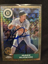 Mark McGwire Hand Signed Baseball Card Autographed Oakland A&#39;s olioAuto HOF - $28.00