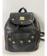MCM Leather Backpack Black - $4,573.01 MXN