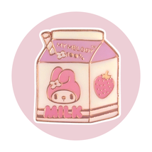 Hello Kitty Sanrio Enamel Pin: My Melody Strawberry Milk Carton - $27.91 CAD