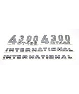 Set of 4 Side Fender emblems fits international 4300 dt 466 truck Chrome - $83.41