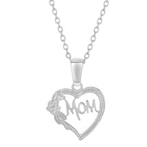 925 Sterling Silver Open Heart my Mother Pendant Necklace 18&quot; Inch Summer Sale - $28.04