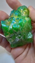 Beautiful Green Geode Cluster Cluster Rock Crystal - £13.31 GBP